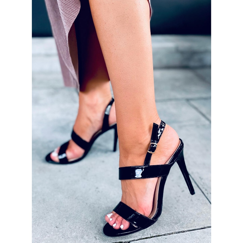 Sandália de salto alto Amanda Black preto 1