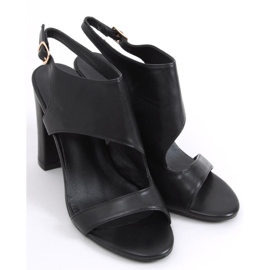 Jessica Black Sandália de salto alto preto 2