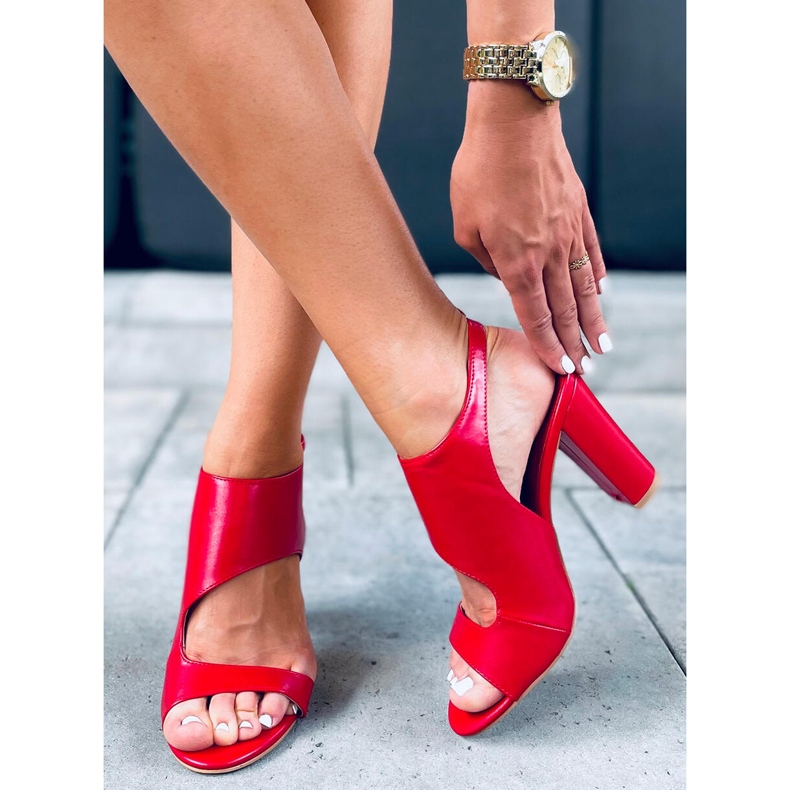 Jessica Red Sandália de salto alto vermelho 1