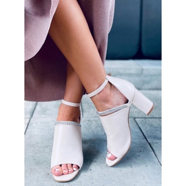 Sandália de salto alto Mary Beige bege 2