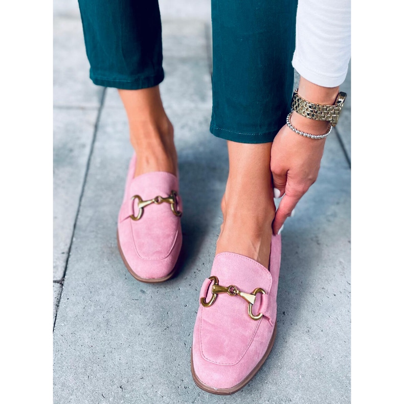 Mocassins de mulher Linda Pink rosa 2