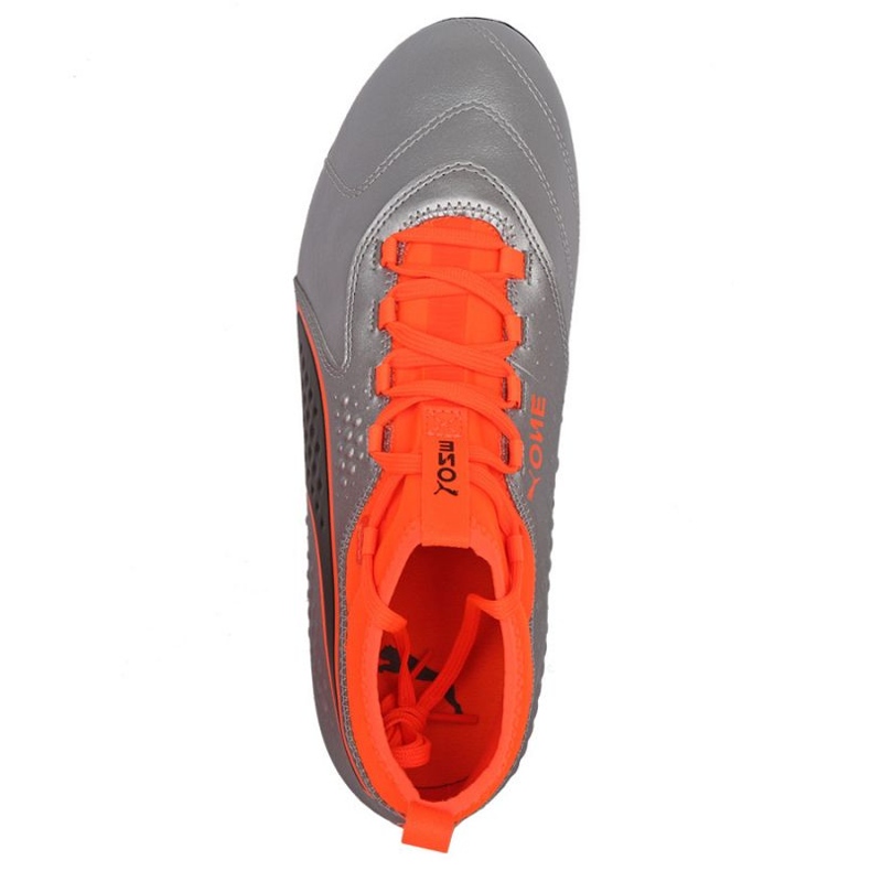 Chuteiras de futebol Puma One 3 Lth Hg M 104746 01 prata prata 1