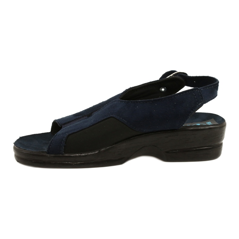 Sandálias femininas em cunha Adanex 21680 azul marinho azul-marinho 1