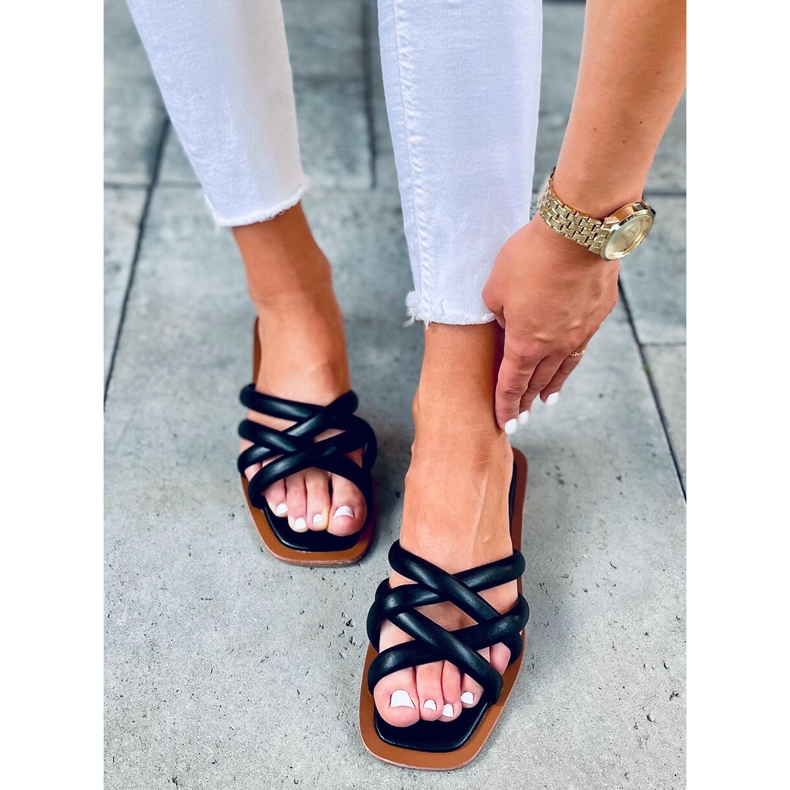 Chinelos de mulher Zola Black preto 2