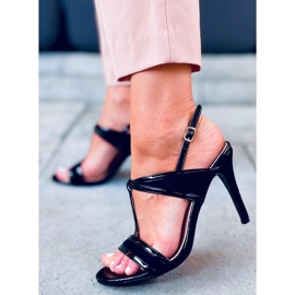 Penny Sandália de salto alto preta preto 1