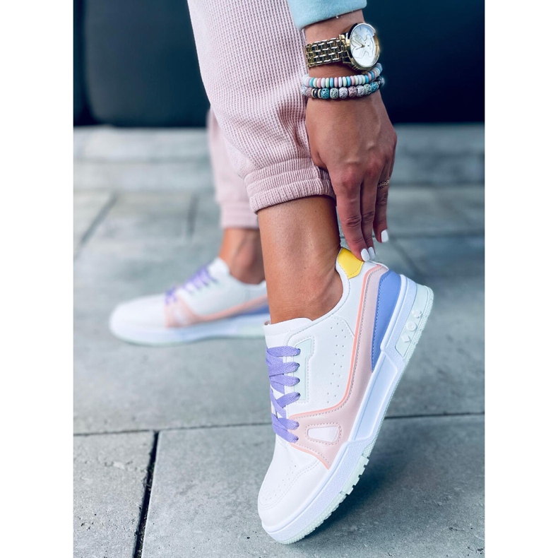 Tênis feminino Evans Green branco multicolorido 1