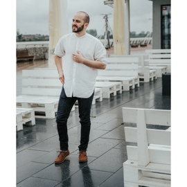 KOMODO Sapatos masculinos mocassins camelo de verão 875 castanho 3