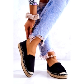 Espadrilhas clássicas femininas Big Star JJ274952 pretas bege preto 1