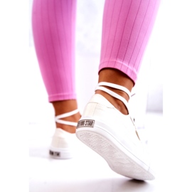 Tênis feminino Big Star JJ274095 Tênis branco 3