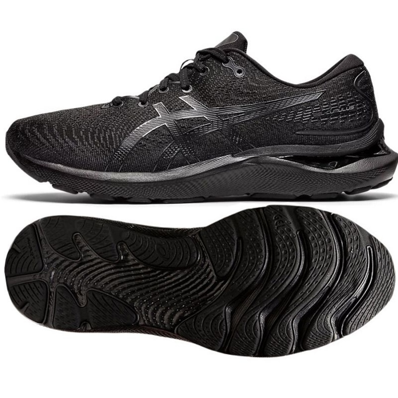 Asics Gel Cumulus 24 M 1011B366 001 tênis de corrida preto 1