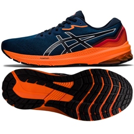 Asics GT-1000 11 M 1011B354 401 tênis de corrida azul 1