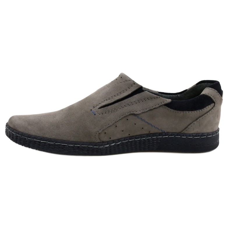 KOMODO Mocassins cinza masculinos 862L 1
