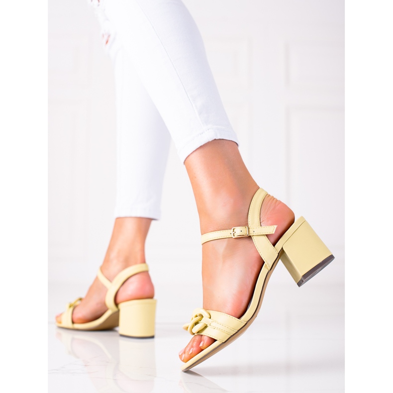 SHELOVET Sandálias da Moda multicolorido amarelo 1