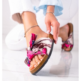 SHELOVET Chinelos Rosa com Laço 1 SHELOVET Chinelos Rosa com Laço 1