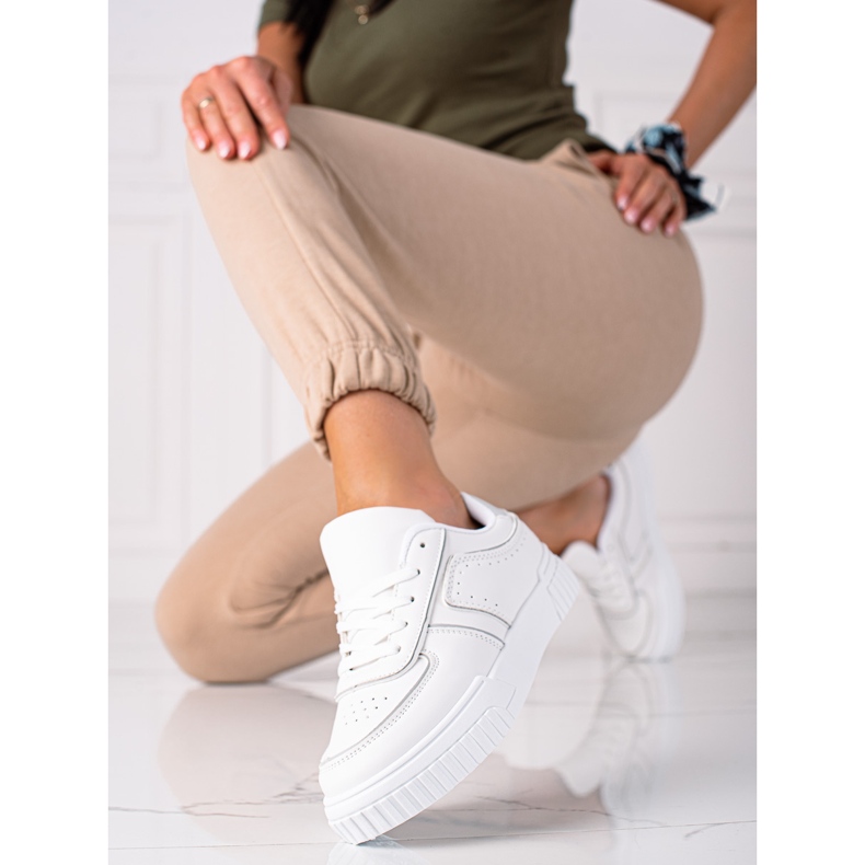 SHELOVET Tênis branco cinza 1