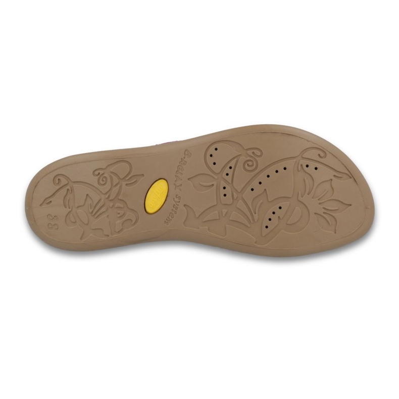 Sapatos femininos Befado pu 254D094 bege 1