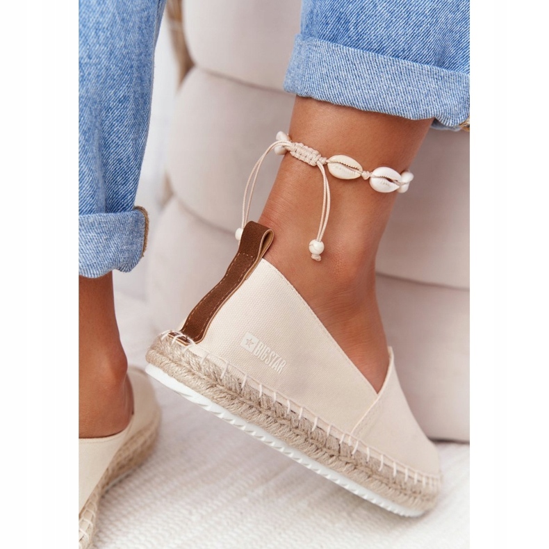 Alpercatas com sola trançada Big Star HH274501 Bege 4