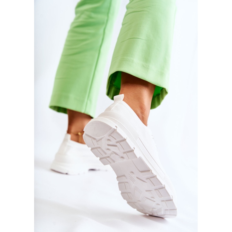 PG1 Tênis feminino de baixo material branco Gueso 2