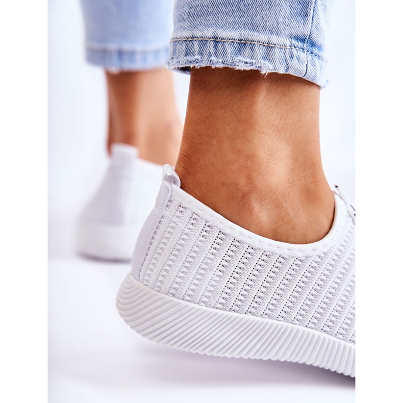 PG1 Tênis esportivo feminino slip-on branco Charlien 1