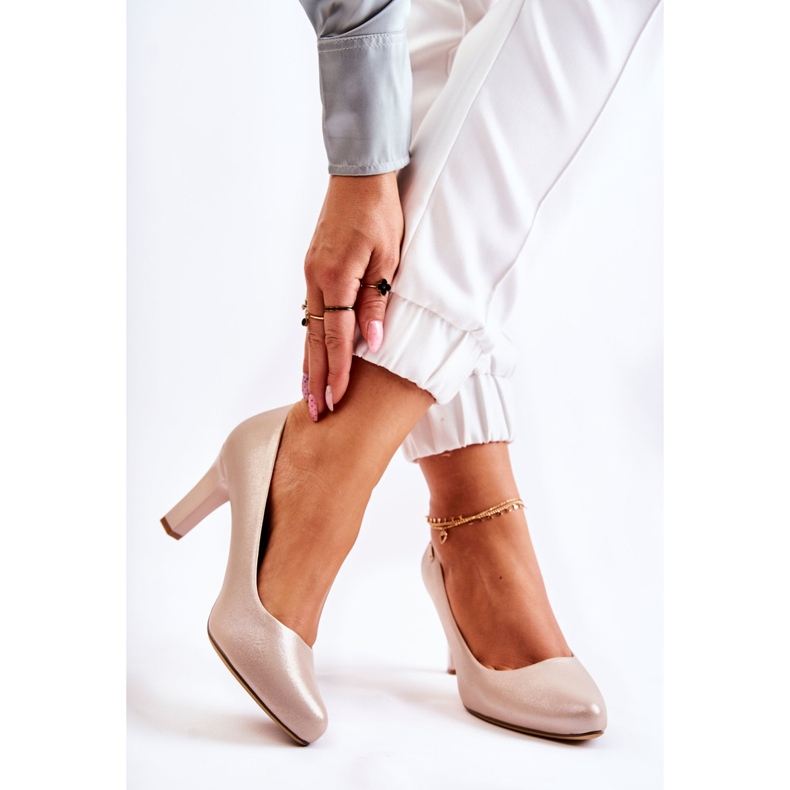 Sapatos femininos Sergio Leone Gold Shiny Orsola dourado 2