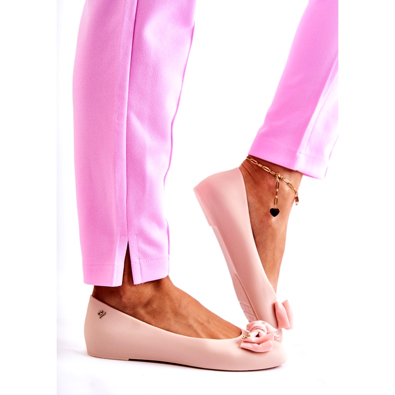 PH1 Laço de bailarina de borracha feminina nude Fergie bege 4