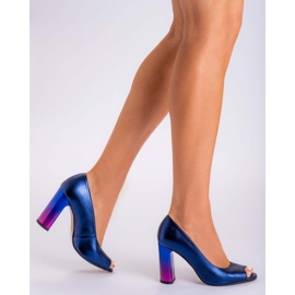 Marco Shoes Sapatilhas 1100P azul marinho com salto multicolor azul-marinho 1