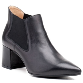 Marco Shoes Botas finas e baixas 1325B com borracha preto 1