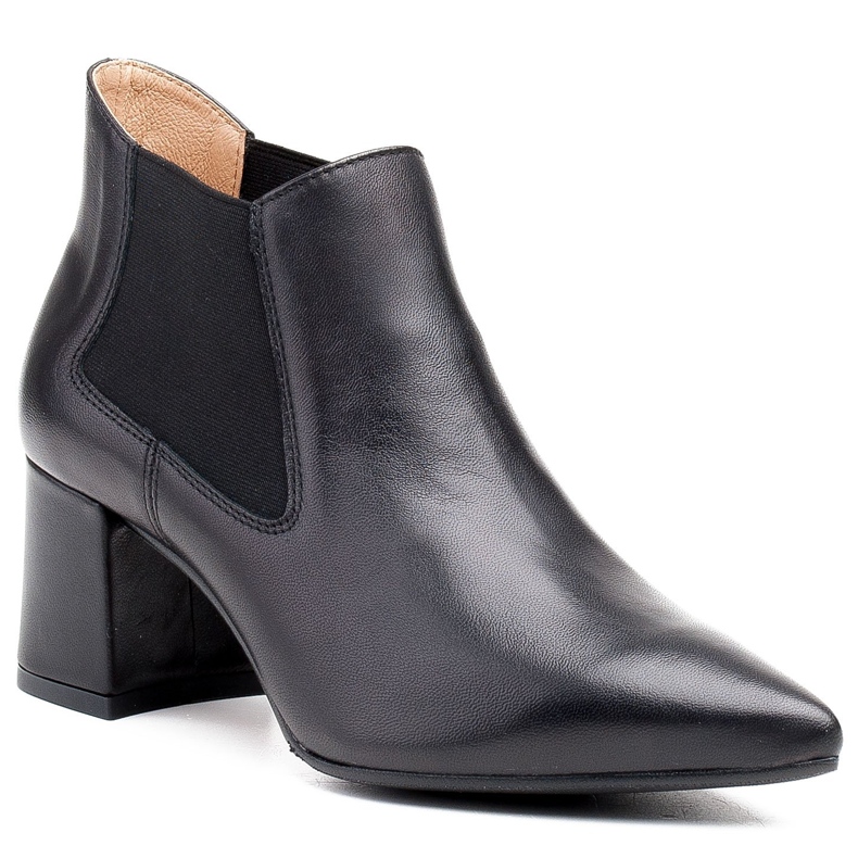 Marco Shoes Botas finas e baixas 1325B com borracha preto 1