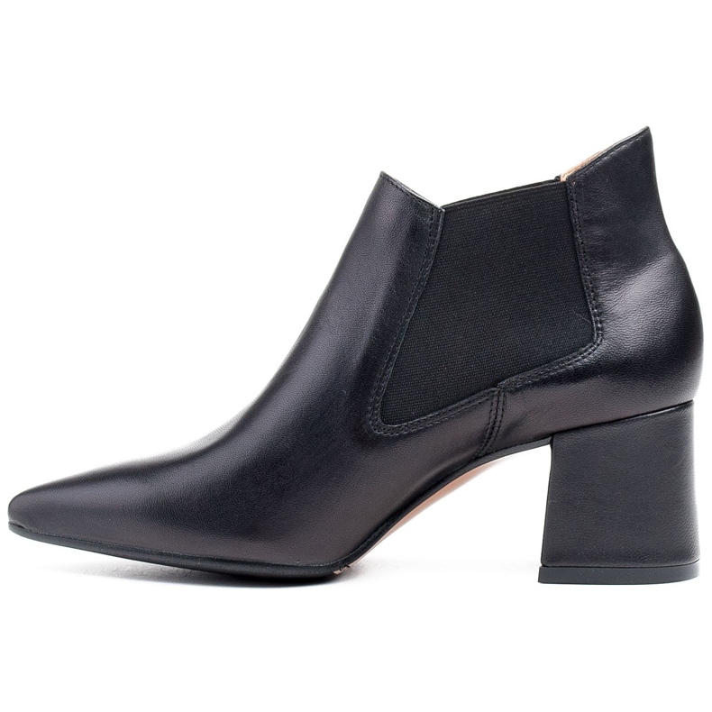 Marco Shoes Botas finas e baixas 1325B com borracha preto 2