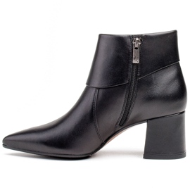 Marco Shoes Botas femininas Marco 1344B com gola preto 1
