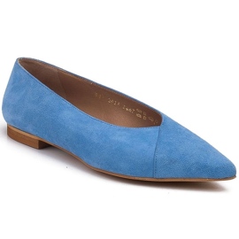 Marco Shoes Bailarinas de camurça natural azul 1