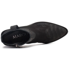 Marco Shoes Botas pretas feitas de camurça natural sem isolamento preto 4