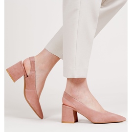 Marco Shoes Sandálias salmão 1501P com pulseira e borracha rosa 2