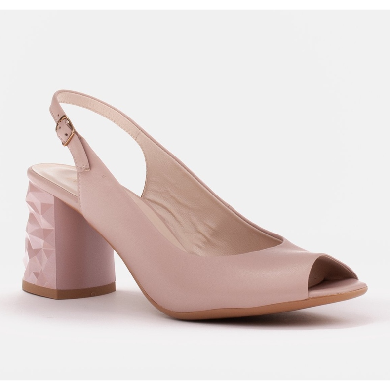 Marco Shoes Sandálias de salto alto 3D rosa 1