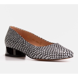 Marco Shoes Bailarinas com padrões em preto e branco 1