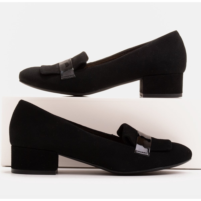 Radoskór Sapatos femininos negros clássicos para um pé mais largo preto 1