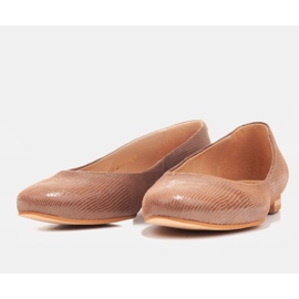 Marco Shoes Bailarinas de camurça marrom castanho 1