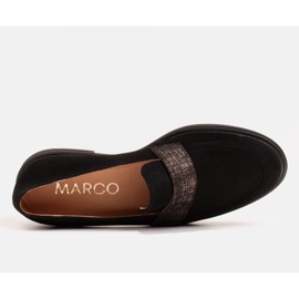 Marco Shoes Mocassins pretos com veludo com enfeites 3