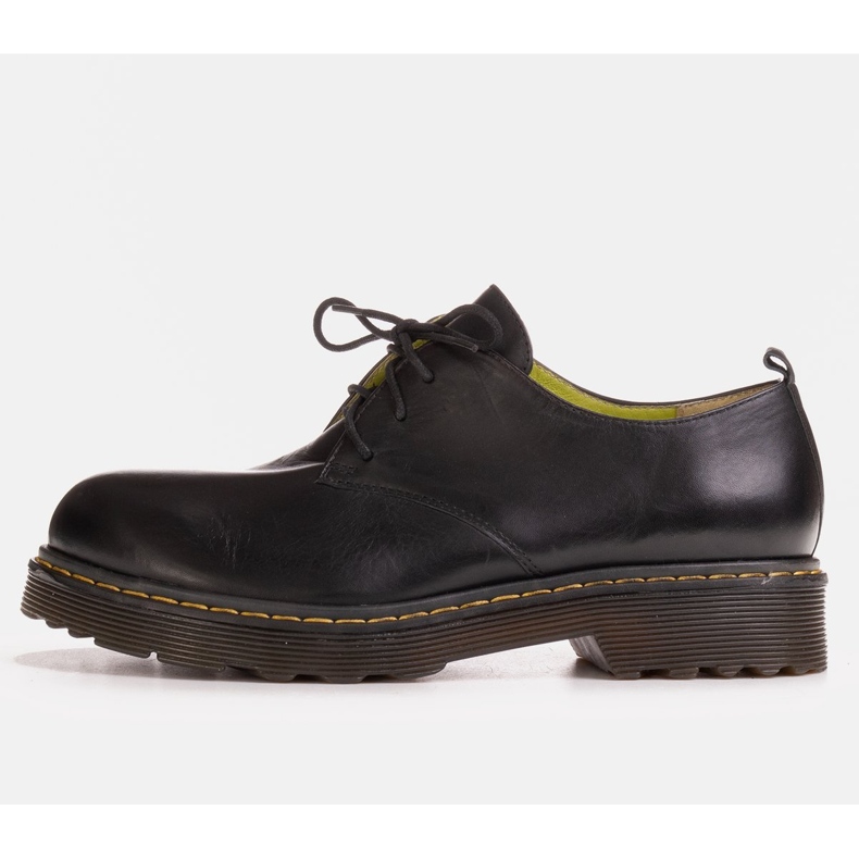 Marco Shoes Sapatos femininos negros com fundo transparente espesso preto 1