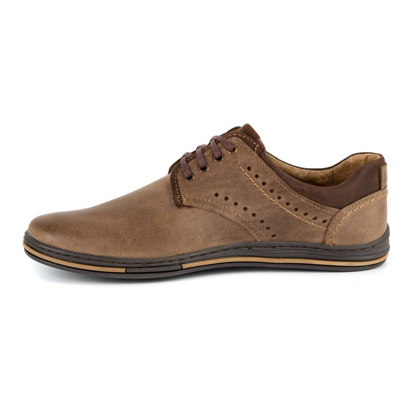 Polbut Sapatos casuais masculinos 402 castanhos marrom 1