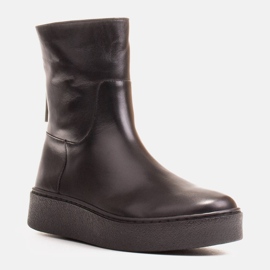 Marco Shoes Botins esportivos isolados com bainha na parte inferior preto 1