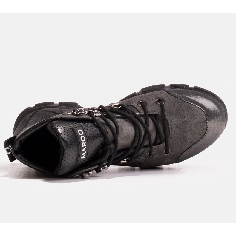 Marco Shoes Botas esportivas femininas com leve isolamento outono-inverno cinza 1