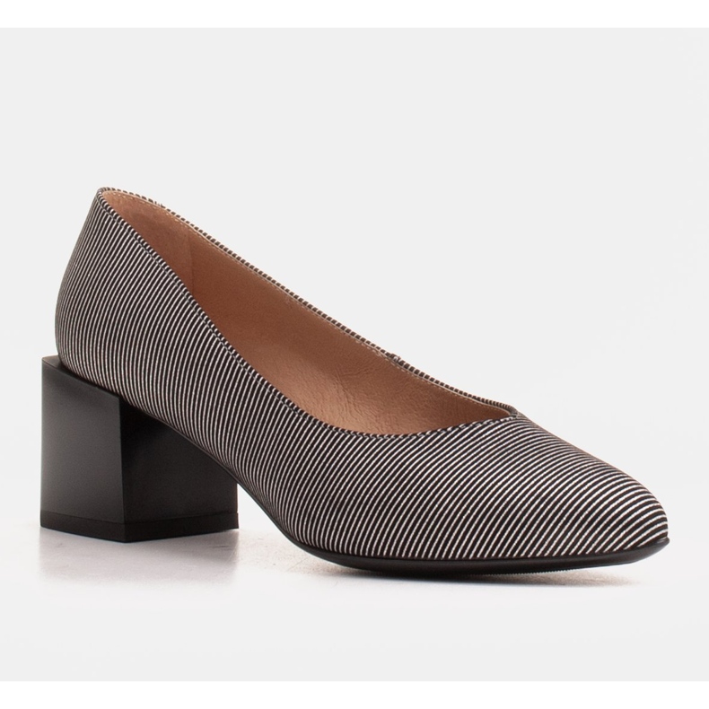 Marco Shoes Sapatilhas femininas em couro natural macio com listras prateadas preto 1