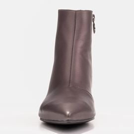Marco Shoes Botas Marco 1653b com salto baixo em couro marrom 1