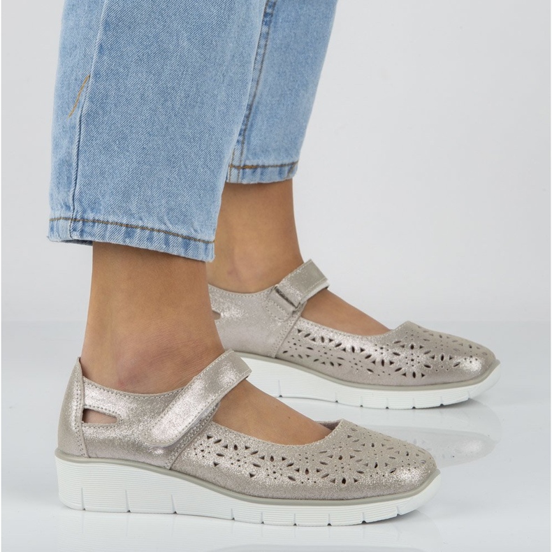 Sapatos Filippo DP640 / 20 Si Silver prata 4