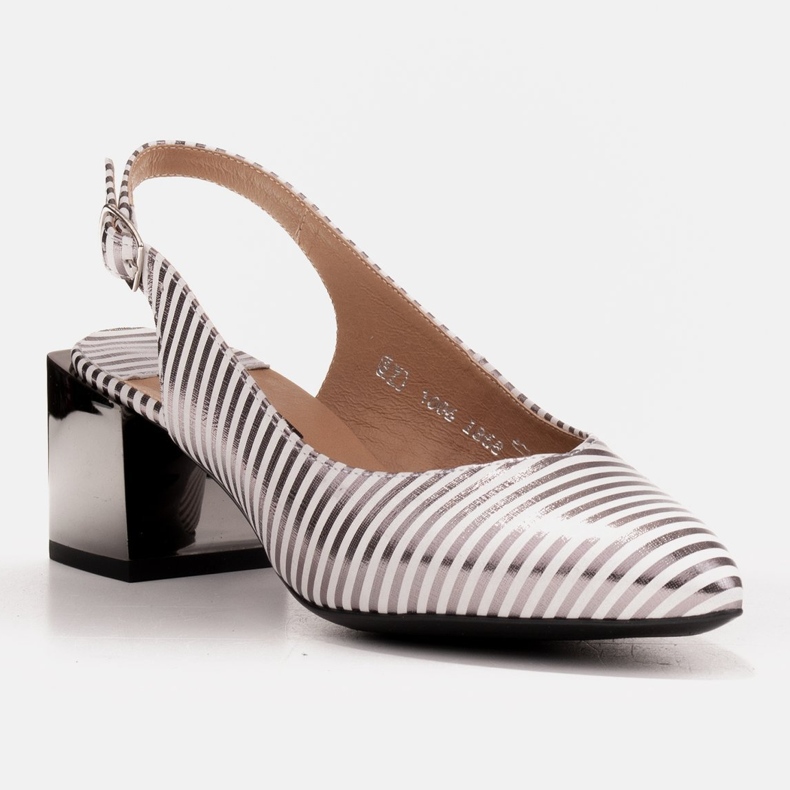Marco Shoes Sapatilhas elegantes para senhora com riscas metálicas prata 1