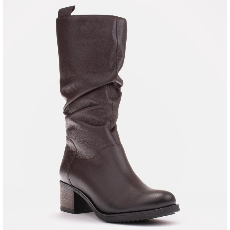 Marco Shoes Botas de couro 0812b-388-5 castanho 1