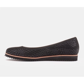 Marco Shoes Bailarinas femininas Marco feitas de camurça natural de alta qualidade preto 1