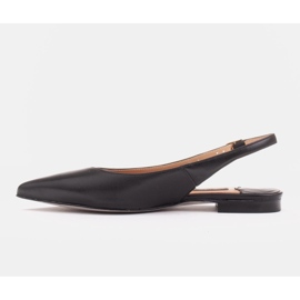 Marco Shoes Sandálias de couro natural na cor preta preto 2