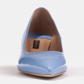 Marco Shoes Sapatos elegantes com salto baixo azul 1